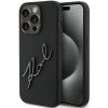 Karl Lagerfeld KLHCP15LSKSBMCK iPhone 15 Pro 6.1 czarny/black hardcase Silicone Karl Script